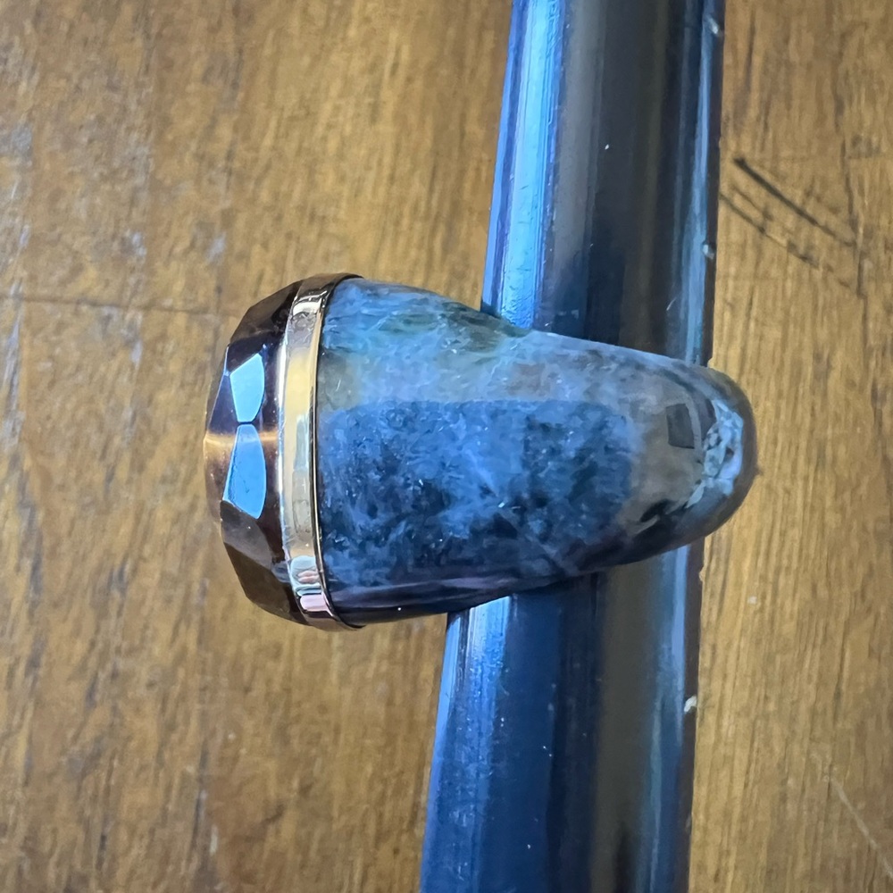 Faceted Tiger Eye Gemstone Statement Ring - image 6